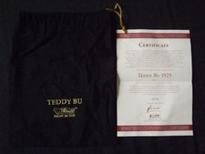 Steiff Teddy BU 1925 Blond 30 Certificate NWOT Dust Bag