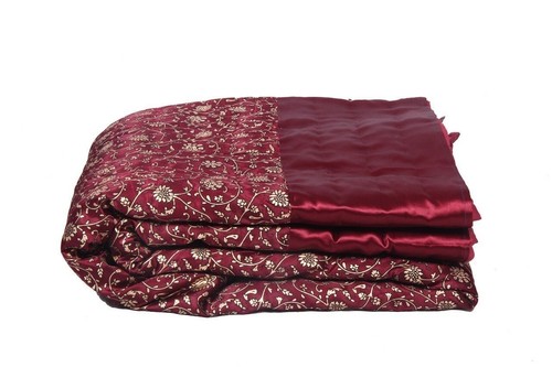 Silk Cotton Famous Jaipuri Razai for Double Bed Winter Quilt Blanket King Size - Picture 2 of 3