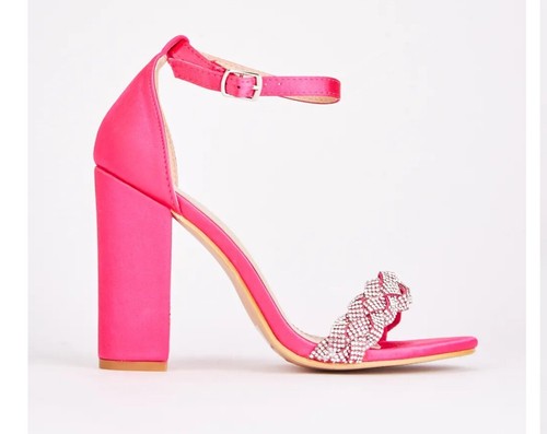 Joalice Heel Shoes Diamanté Evening Going Out - Picture 7 of 7