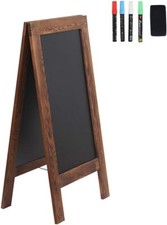 Livevie Rustic Magnetic A-Frame Chalkboard Sign, Double-Sided, 40x20