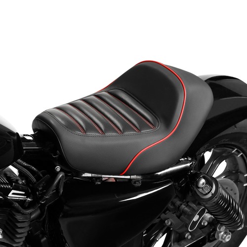 Front Rider Driver Solo Seat Fit For Harley Sportster Iron 883 1200 48 2010-2022 - Picture 3 of 10