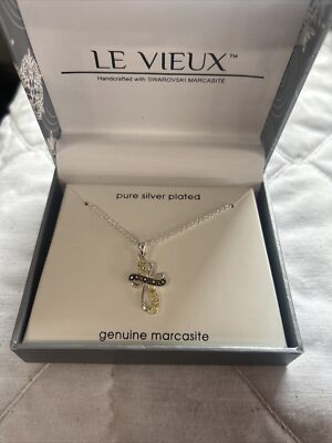 LE VIEUX NECKLACE SWAROVSKI MARCASITE