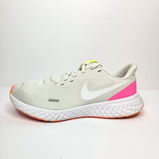Nike Women Running Shoes Sz 11 White Revolution 5 Platinum Tint Breathable