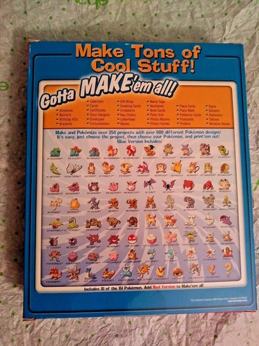 Pokemon: Project Studio: 2 Box - Rote Version + Blaue Version (PC 1999) Brandneu - Bild 9 von 9