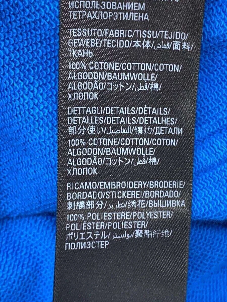 FELPA CON CAPPUCCIO BALENCIAGA 2 COTONE Blu RG54 729322 TNVN2 4026 Usata