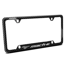 Ford Mustang Mach-E Black Real Carbon Fiber License Frame