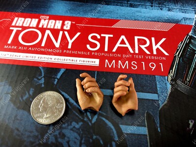 Hot Toys MMS191 Iron Man 1/6 Tony Stark action figure's 2 holding hands only