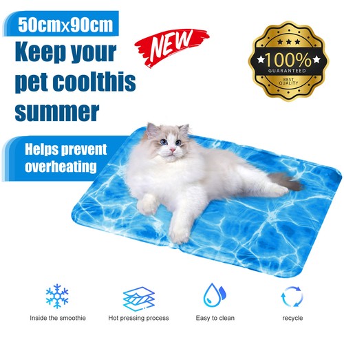 Pet Cooling Gel Mat Self Cooling Cushion Pad Summer Hot Weather Sleeping Bed Dog - Picture 43 of 64