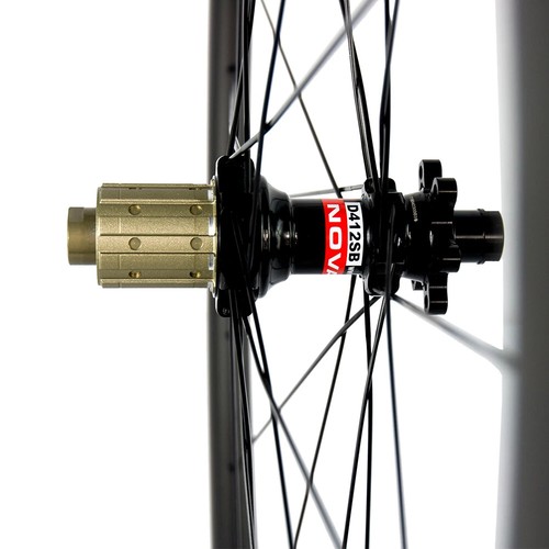 Disc Brake Carbon Road Bike Wheelset 38mm Depth Without Braking Surface Clincher - Picture 12 of 17