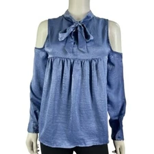 NWT Ethereal by Paper Crane Cold Sholders Long Sleeves Blouse Womens Size M