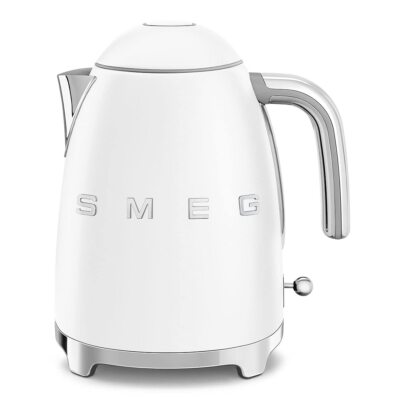 SMEG 50's Retro Style 7 Cup Electric Water Kettle White (KLF03WHUS)