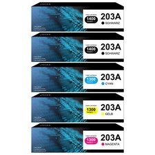 5x XXL Toner CF540A für HP 203A Color LaserJet Pro MFP M281fdw M254dw M254nw 