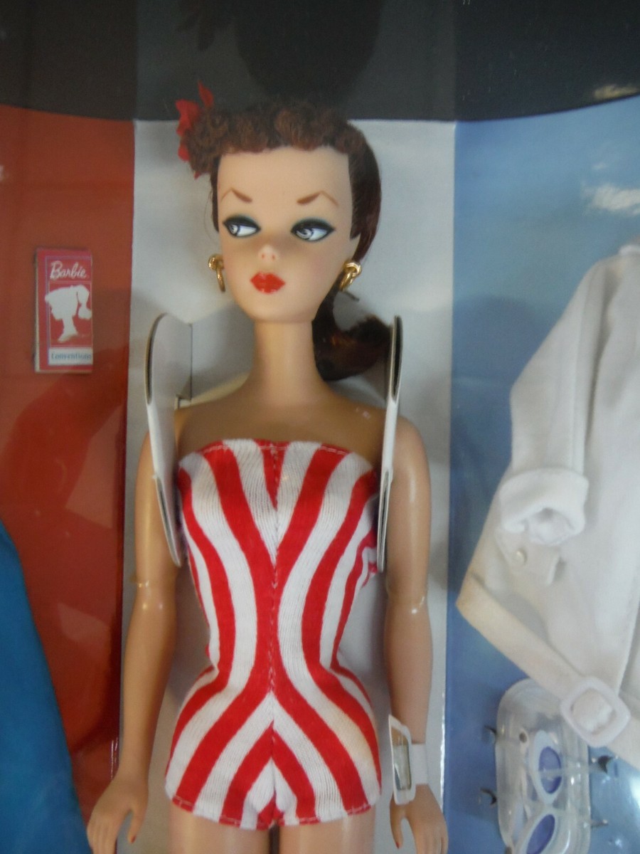 ワンピース 1950s Red white striped barbie set BARBIE RED WHITE & BEAUTIFUL GIFT SET L.E. 1,500 *SIGNED* BY