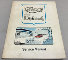 1977 Chrysler Le Baron Dodge Diplomat Factory Original Service Repair Manual 1977 Chrysler Le Baron Dodge Diplomat Factory Original Service Repair Manual