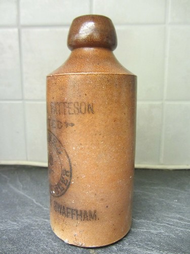 Steward & Patteson Brewed Ginger Beer stoneware bottle Norwich & Swaffham B - Picture 3 of 10