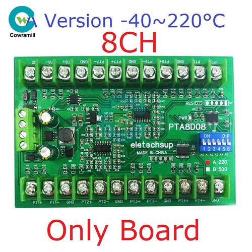 8ch DC 8-30V PT100 RTD RS485 Temperature Sensor Module Modbus Board - Picture 19 of 22