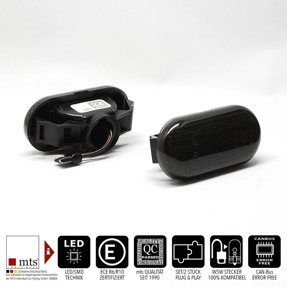 SCHWARZE LED Seitenblinker Nissan 350Z Micra K12 Pathfinder Qashqai - Bild 4 von 4
