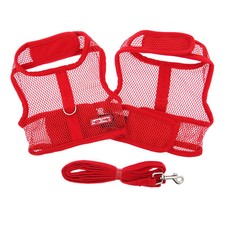 Doggie Design No Choke Dog Harness   Red Cool Mesh w/ Matching Leash   Size XS  L