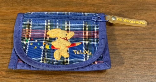 Felix Die Spiegelburg - Vintage Hare Rabbit German Wallet - zipper pocket - GUC - Picture 1 of 3