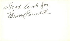 EMORY PARNELL d. 1979 ANDY GRIFFITH SHOW Signed 3