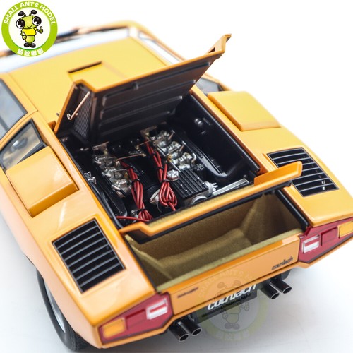 1/18 Lamborghini Countach LP400 AUTOart 74647 Orange Diecast Model Car - Picture 15 of 18