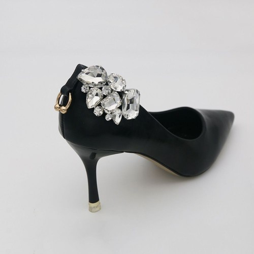 Heel Bride Wedding Charm Buckle Shiny Clips Square Clamp Shoe Decorations Clip - Picture 4 of 14