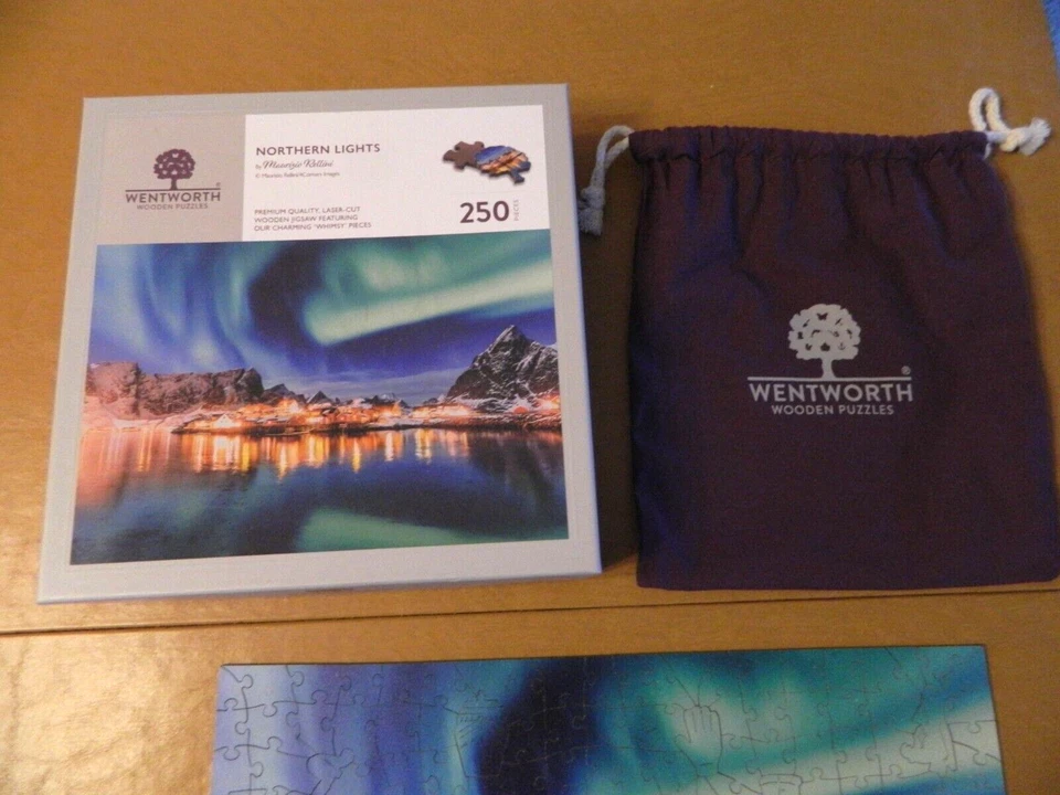 Rompecabezas de madera Wentworth 250 piezas caprichos de auroras boreales completo Foto 3 de 4