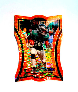 2019 Panini Select # 102 Miles Sanders Rookie RC Orange Pulsar Prizm # 3/11