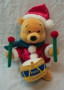 christmas winnie the pooh stuffed animal
