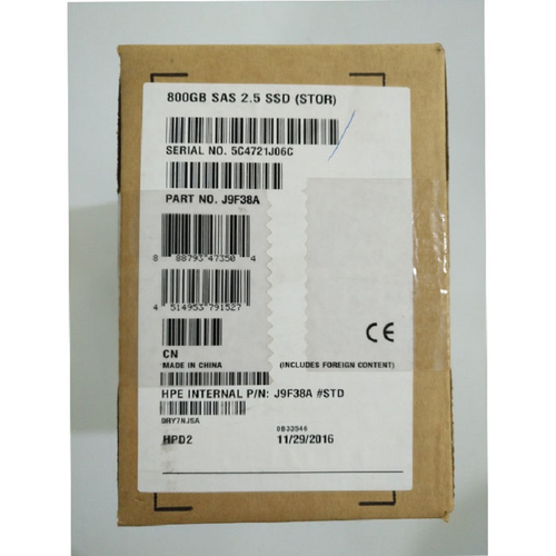 NEW HPE MSA J9F38A 787337-001 2.5″ 800GB SSD SAS 12G Mixed Use Solid State Drive - Picture 2 of 3
