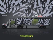 Fine works64 1:64 Peterbilt semi-trailer Diecast Model Car