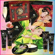 SHUNGA Geisha's Secret 5 Piece Couples Love Set💋Lubricant, Massage Oil, Candle