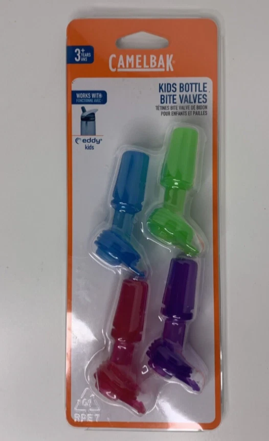 CamelBak Eddy Kids Bite Valves 4-Pack Brand New - Kids Bottle - Multi Color