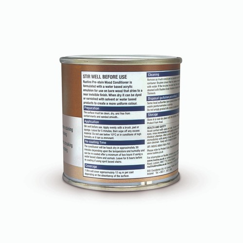 Il balsamo per legno Rustins Pre Stain 250 ml/500 ml aiuta a creare una finitura uniforme. - Foto 6 di 12
