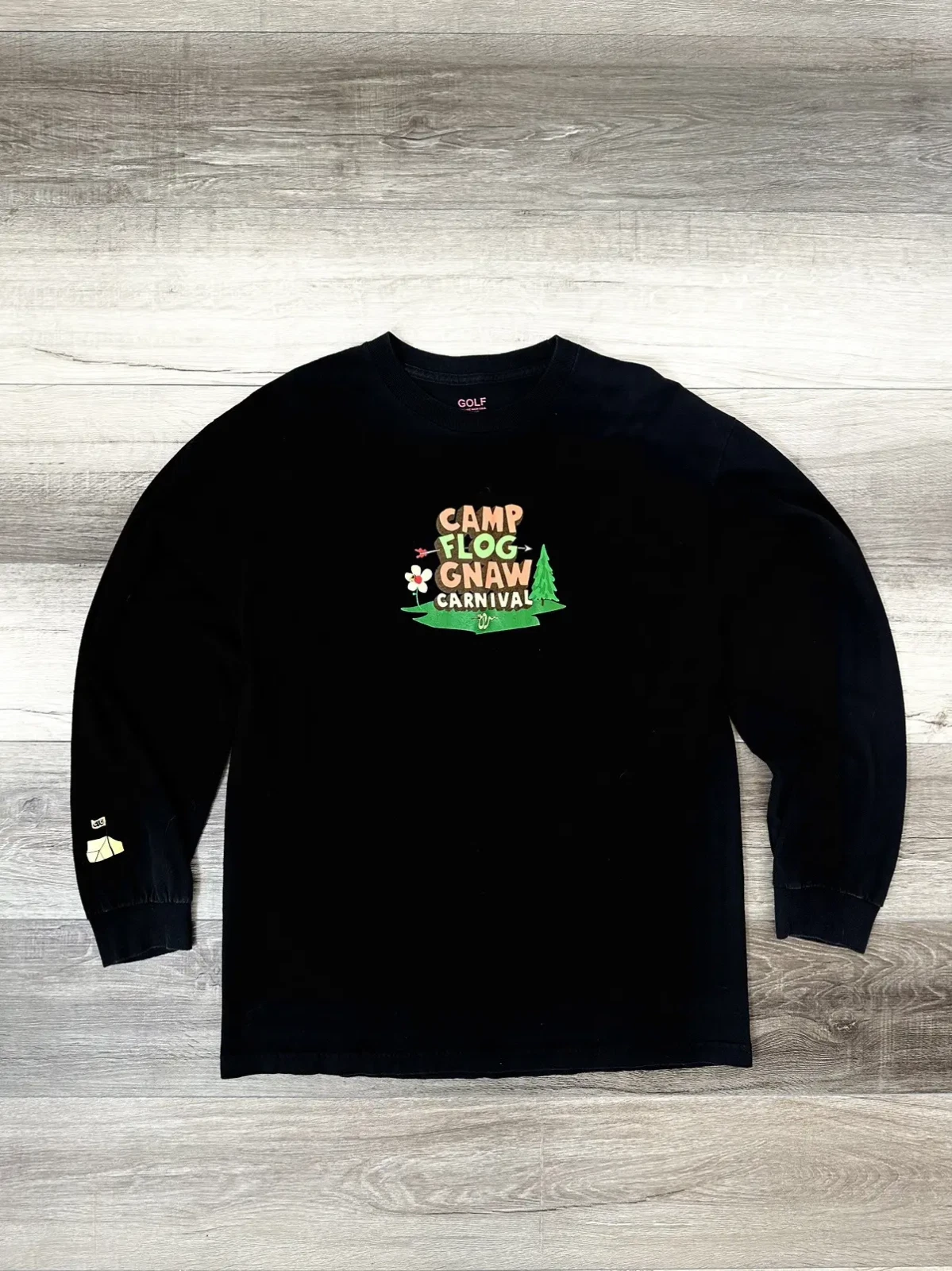 Golf Wang Camp Flog Gnaw 2017 Long Sleeve Festival Tee Large