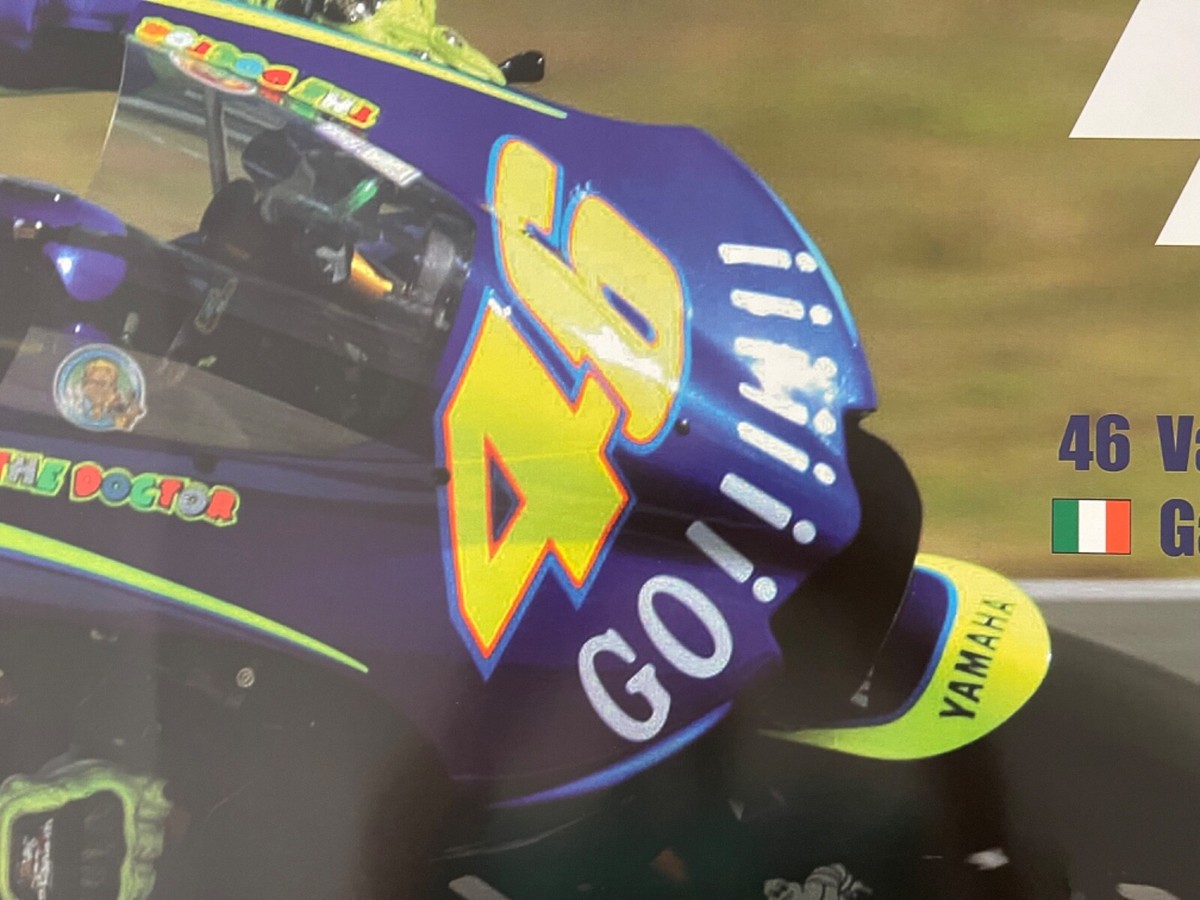 VALENTINO ROSSI ,WORLD CHAMPION 2004 RARE 2004, XL DOOR POSTER | eBay