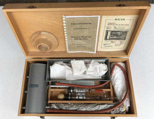 NEVA Lehrgerät Nr. 2 "Mechanik Flüssigkeiten & Gase " Experimentierkasten Physik