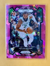2023-24 Panini  Prizm Jaylen Brown PINK ICE Prizm  SP #31 Boston Celtics 