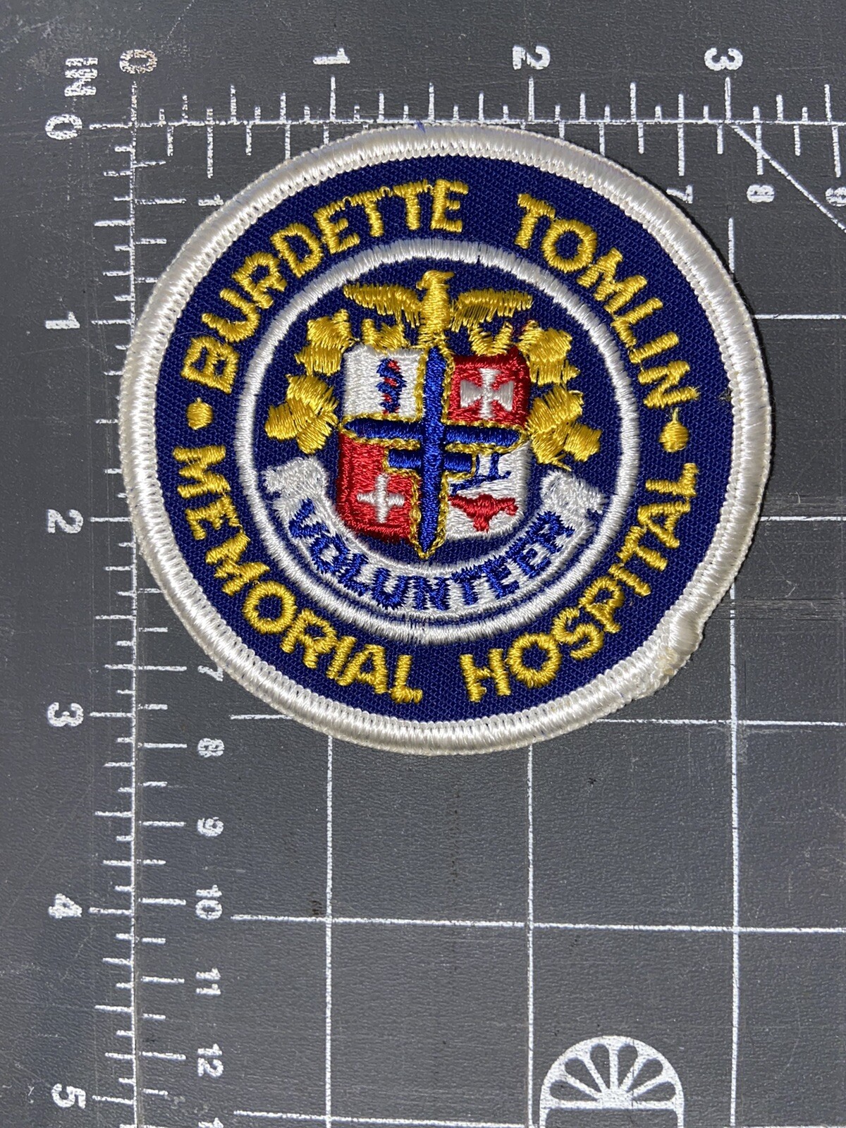 Vintage Burdette Tomlin Memorial Hospital Auxiliary Volunteer Patch