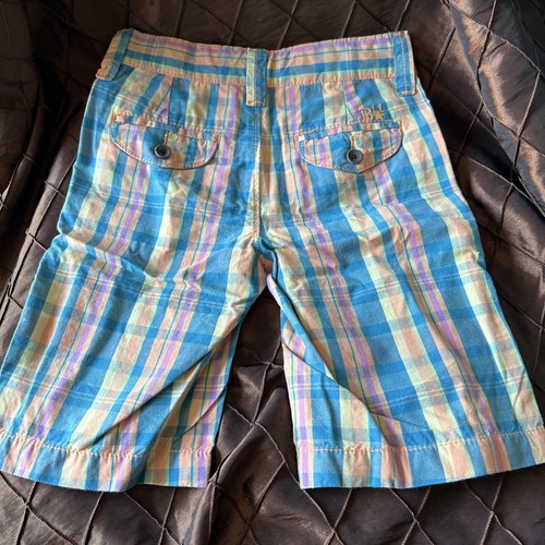 Brothers Boys Golf Picnic Vacation Shorts Bright Plaid Summer Shorts Size 7 - Picture 6 of 10