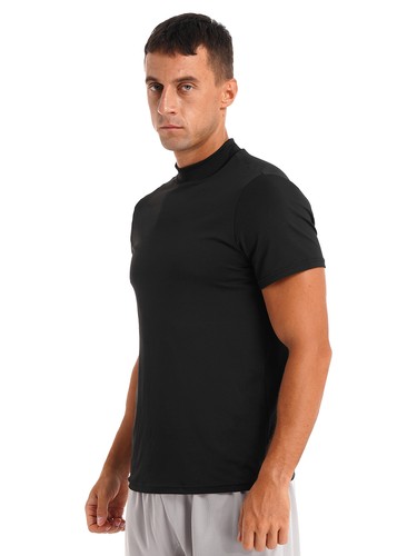 Camiseta básica para hombre manga corta Prendas para el torso Informal Pullover Chaqueta Calce ajustado Cintura - Imagen 5 de 95