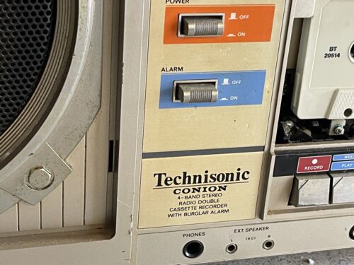 VINTAGE TECHNISONIC CONION TC-999 RADIO GHETTOBLASTER / BLASTER 4-BAND STEREO RADIO - Bild 2 von 6