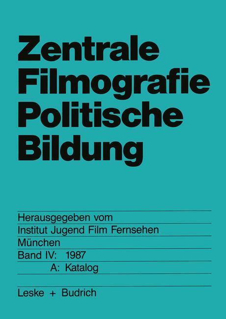 Thumbnail - Zentrale Filmografie Politische Bildung | Buch | 9783322956033