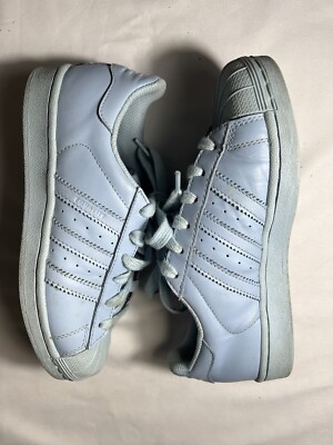 Adidas X Pharrell Superstar Sneaker S41830 Schuhe Hellblau Größe 36 US4 UK3.5