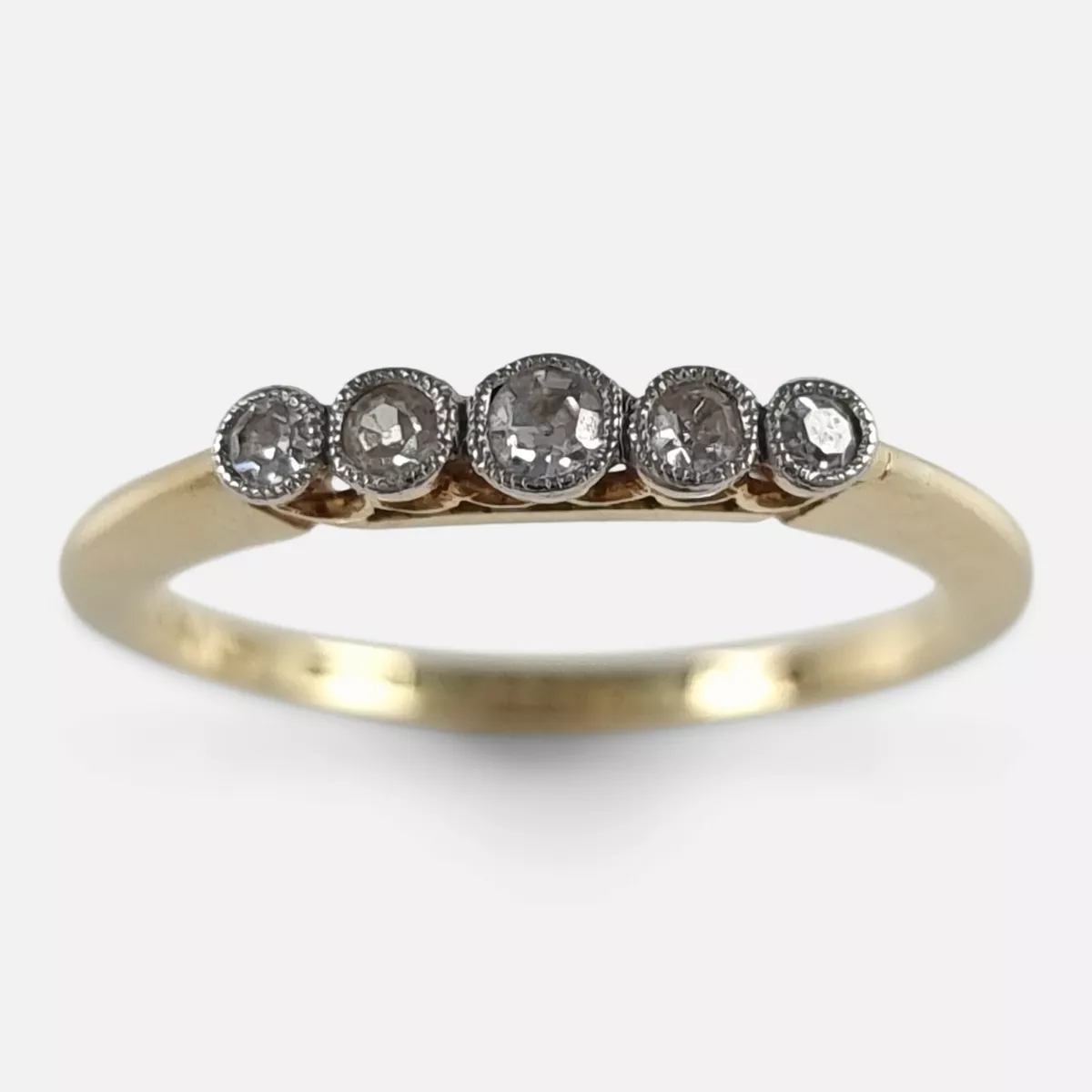 18ct Gold 5 Stone Diamond Ring Circa 1915 eBay