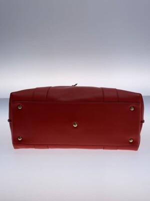 Salvatore Ferragamo パーティバッグ　えんじ色 Salvatore Ferragamo Bag-in-Pouch Handbag Leather Red GG