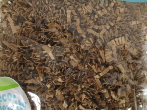 Brown Crinkle Paper Shred Gift Basket Bag Filler Easter Grass Lot of 5 - 1.25 oz - Picture 3 of 10