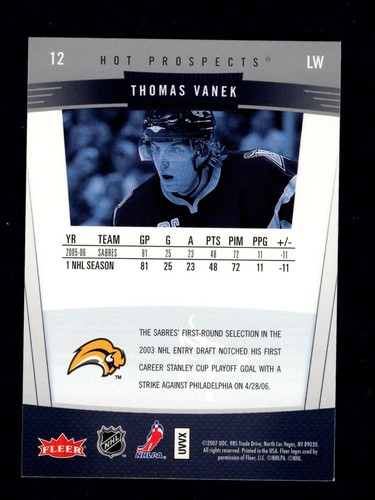 2006-07 Fleer Hot Prospects Base Hockey Cards You Pick #1 - 100 - Picture 25 of 189