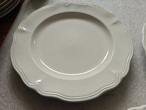 3x Federalist White Ironstone Japan 4238 Dinner Plates 10 5/8" - WEAR - Picture 2 of 8