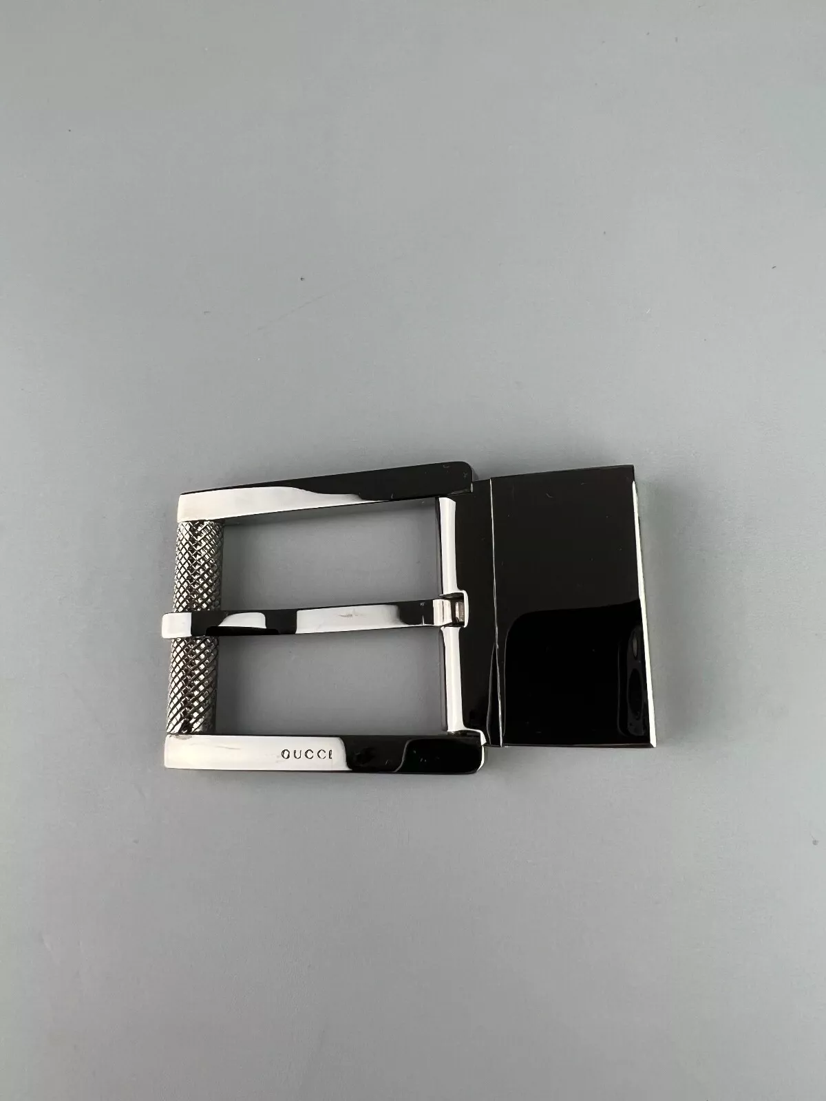 Boucle de ceinture Gucci argent authentique